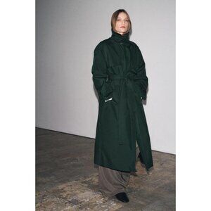 ZARA OVERSIDE WATER REPELLENT TRENCH COAT ZW COLLECTION